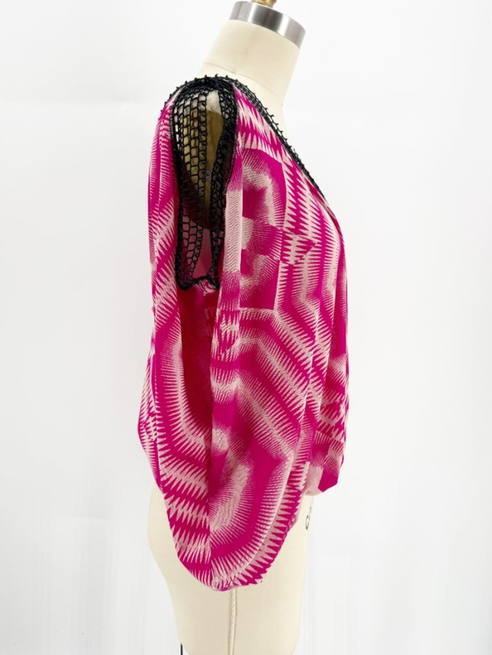 Jean Paul Gaultier Soleil Croche Trim Vaca Top Beach Travel psychedelic - Picture 3 of 10